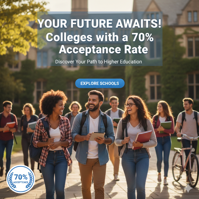 Colleges with 70% Acceptance Rate: Smart Safety Schools